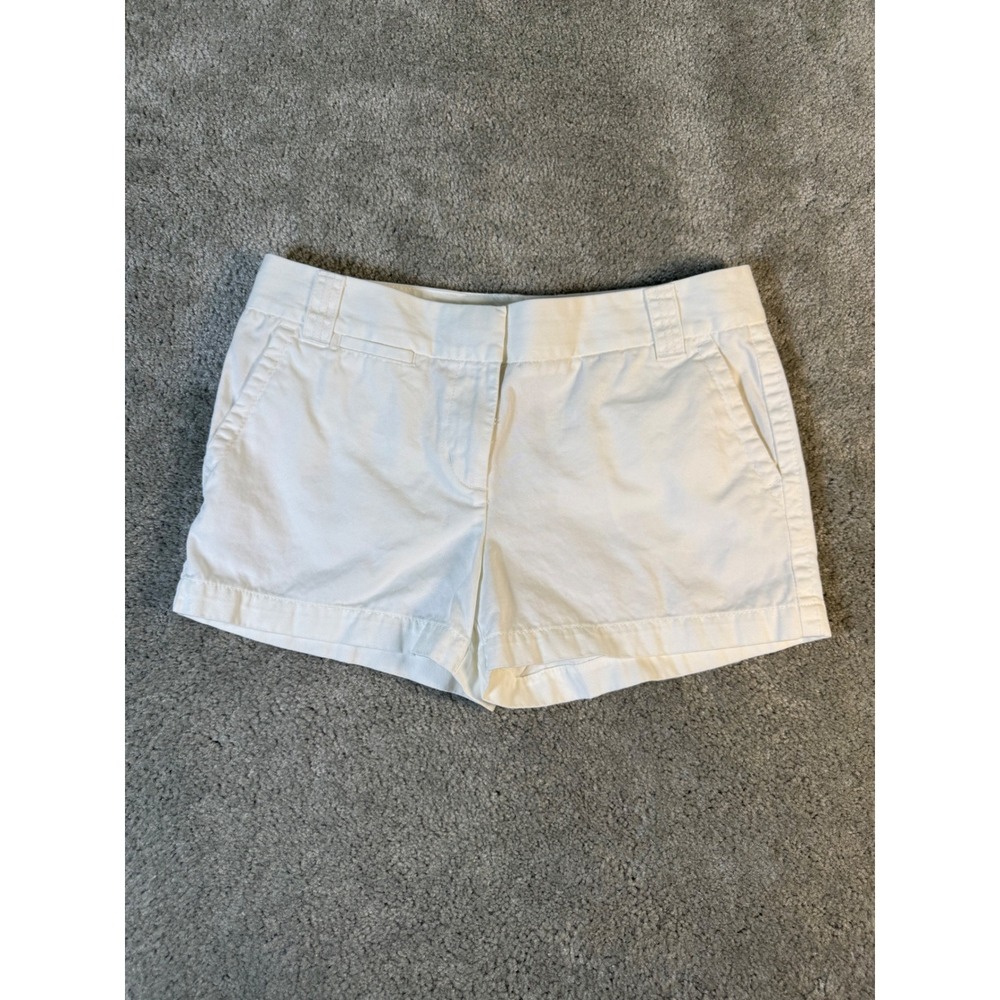 J. Crew Cream Cotton Chino Bermuda Shorts